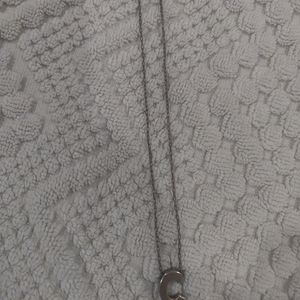 Vintage Sterling Silver Initial Necklace